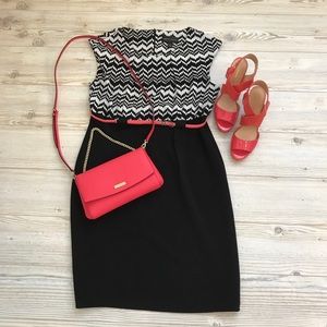 Connected Size 16 Black/White dress